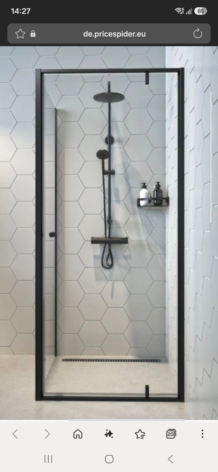 Contour Douchecabine Nieuw Showmodel 90x90 cm, Ophalen, Nieuw, Glas, Douche
