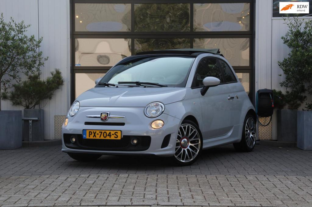 ABARTH 500 C 1.4 T-Jet Scorpione - ALCANTARA - AUX/USB - 17I, Auto's, Abarth, Voorwielaandrijving, Euro 5, Zwart, 4 cilinders