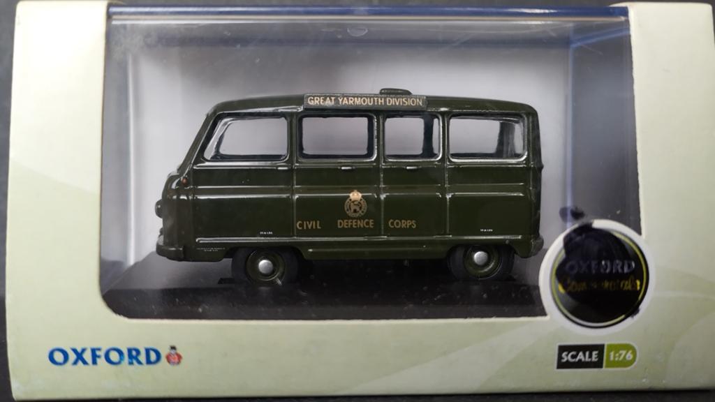 Morris J2 civil defence 1:76 Oxford Diecast Pol, Auto, Verzenden, ., Nieuw