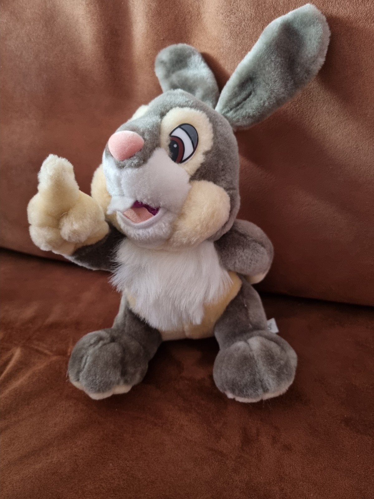 Vintage Knuffel Stampertje van Kimmies, Gebruikt, Overige merken, Disney, Grijs