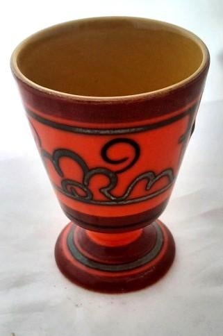Vintage Flora Gouda vaasje – Decor 'Tokio' – Model 901, Ophalen, Overige kleuren, Aardewerk of Porselein, Zo goed als nieuw
