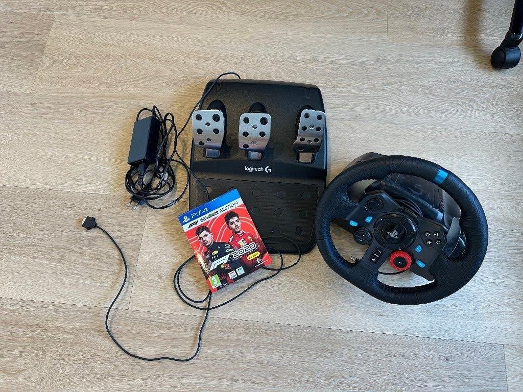 Logitech G29 inclusief PS4 spel F1 2020, Ophalen, Zo goed als nieuw, Controller, PlayStation 3