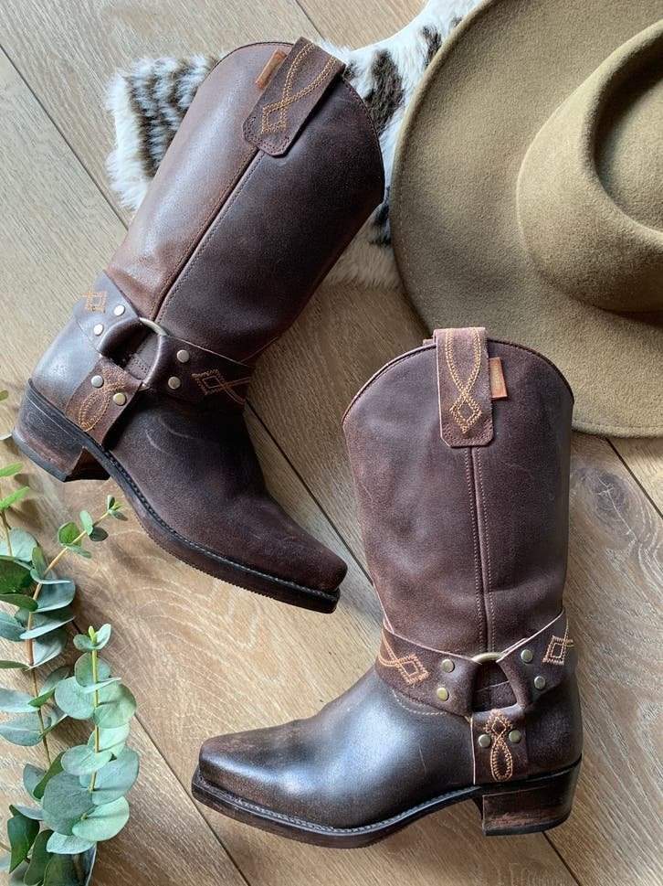 Valverde del Camino bikerboots 39 western boots laarzen, Kleding | Dames, Hoge laarzen, -, Ophalen of Verzenden, Zo goed als nieuw