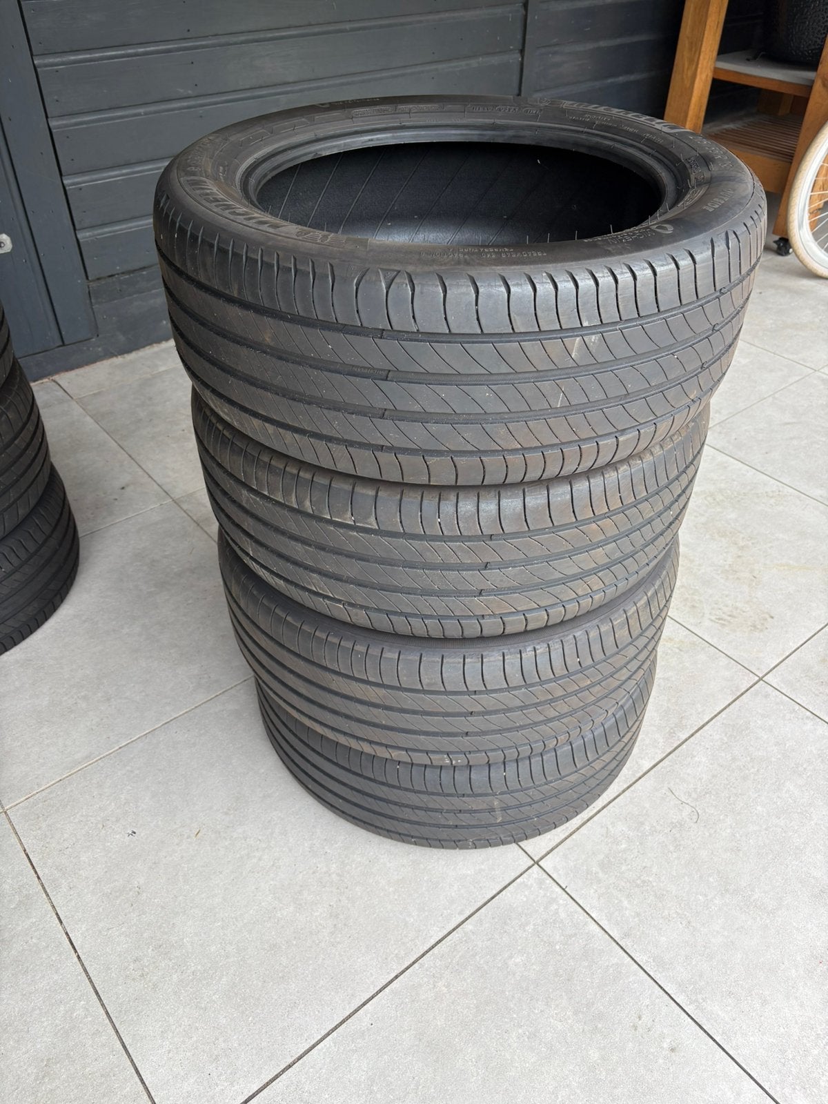 Set van 4 Michelin E-Primacy 215/55 R18 banden, 18 inch, Ophalen of Verzenden, Band(en), Personenwagen