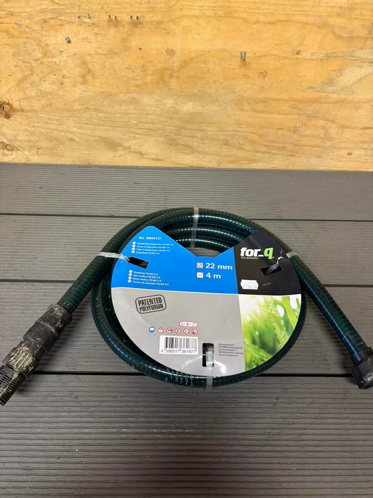 Zuigslang 4 meter | FOR_Q | nieuwstaat, Ophalen of Verzenden, Zo goed als nieuw, Tuinslang