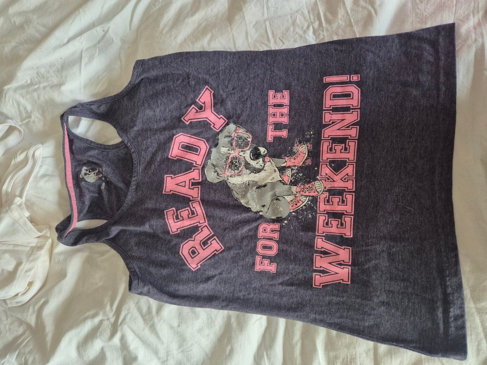 Primark pyjama top 'Ready for the Weekend' maat 36-38, Primark, Ophalen of Verzenden, Zo goed als nieuw, Maat 38/40 (M)