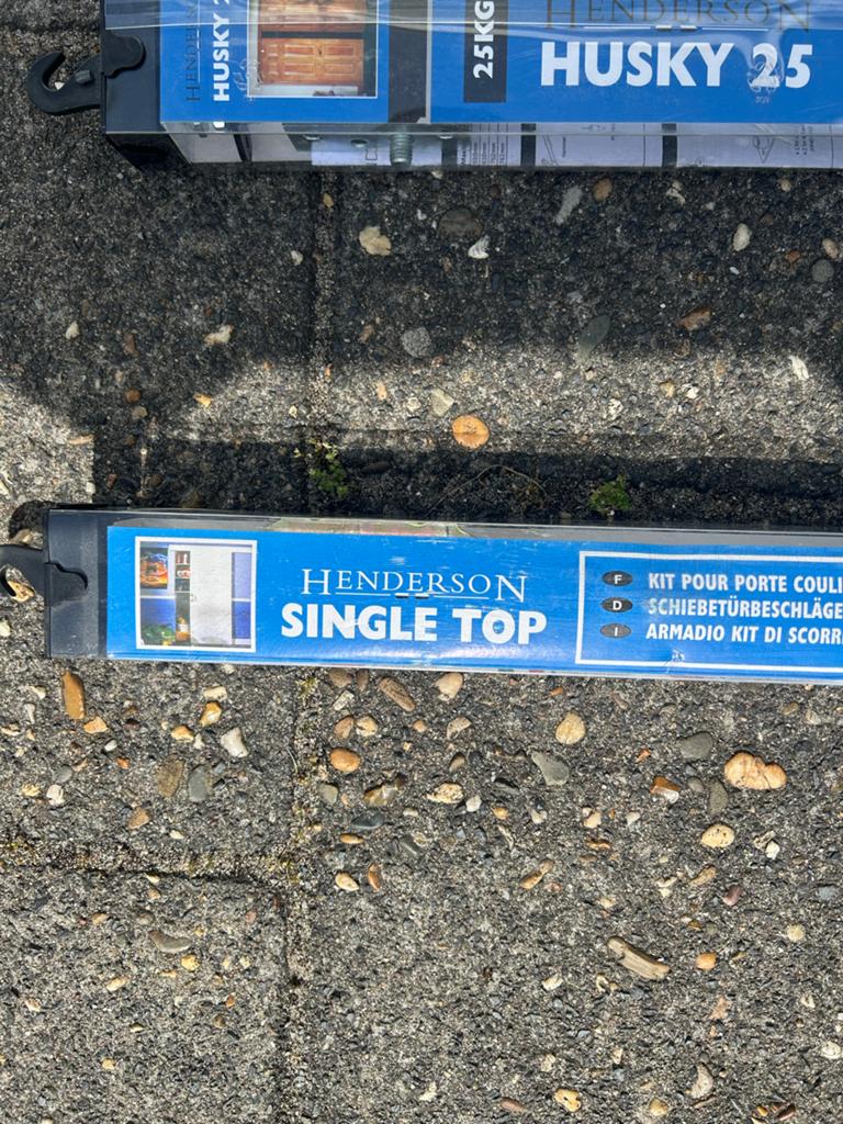 Henderson Single Top schuifdeurbeslag, Ophalen of Verzenden, Nieuw