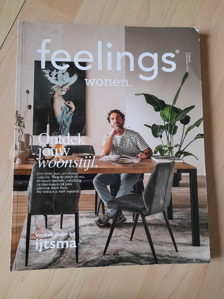 TIJDSCHRIFT FEELINGS WONEN Ontdek jouw woonstijl, Ophalen of Verzenden, Zo goed als nieuw