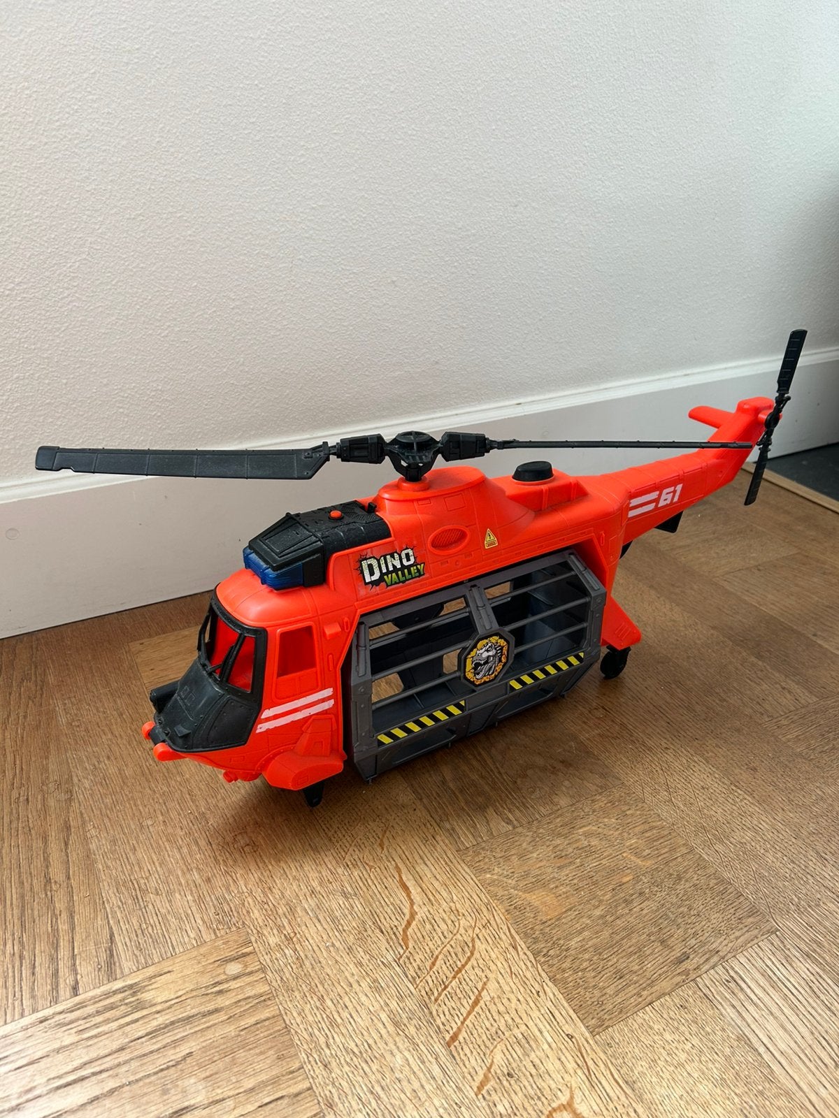 Grote Dino Valley Helikopter met Kooi (60 cm), Ophalen of Verzenden, Gebruikt