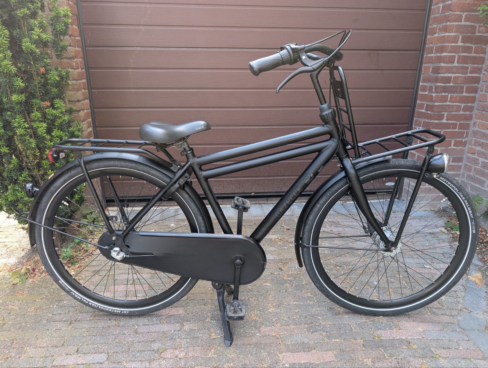 Gazelle Puur, mat zwart, 49 cm frame naafdynamo en 3 versnel, Ophalen, Versnellingen, 49 tot 53 cm, Zo goed als nieuw