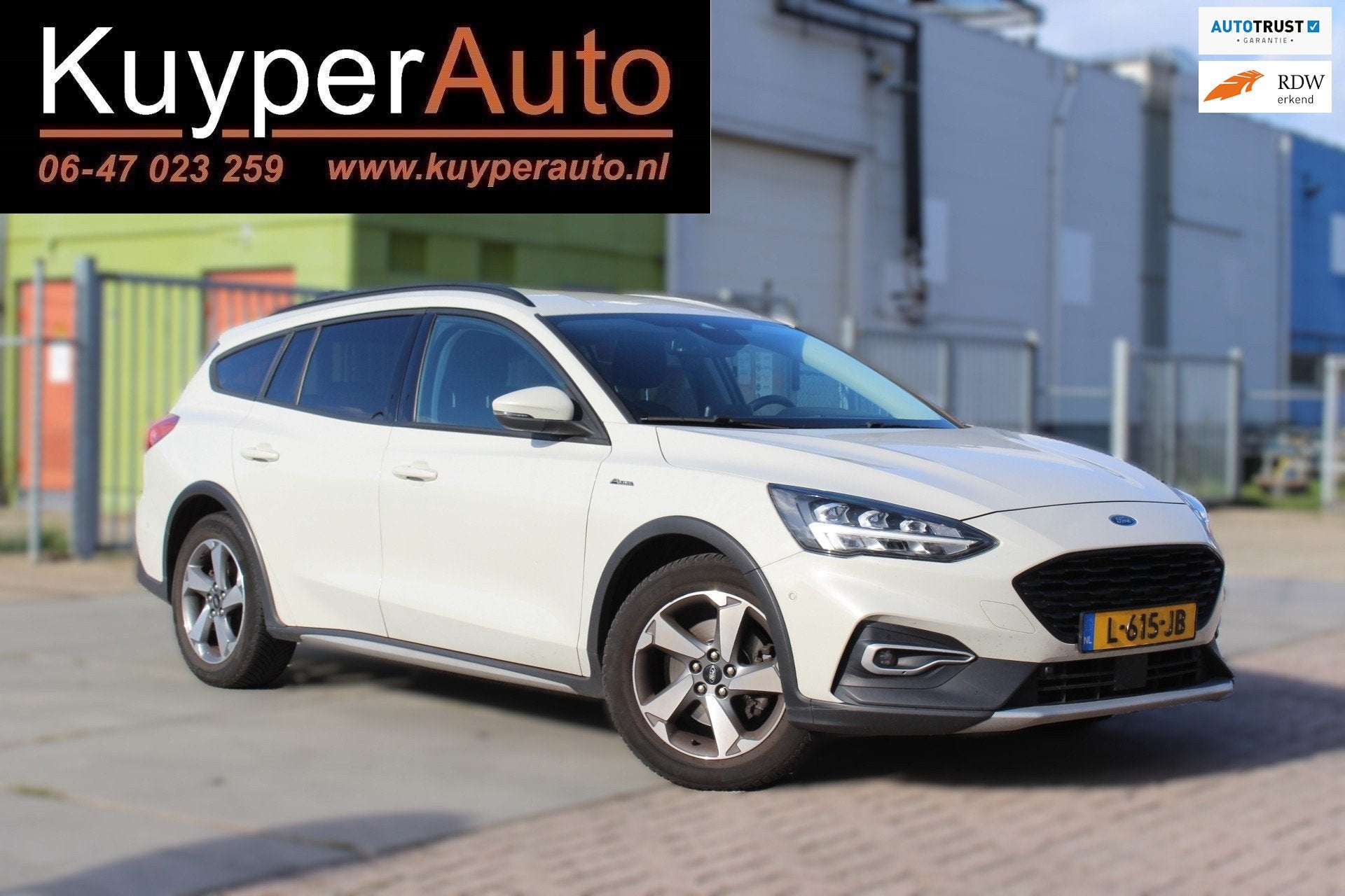 Ford Focus Wagon 1.0 EcoBoost Vignale goed onderhouden trekh, Auto's, Dealer onderhouden, 125 pk, Gebruikt, Euro 6