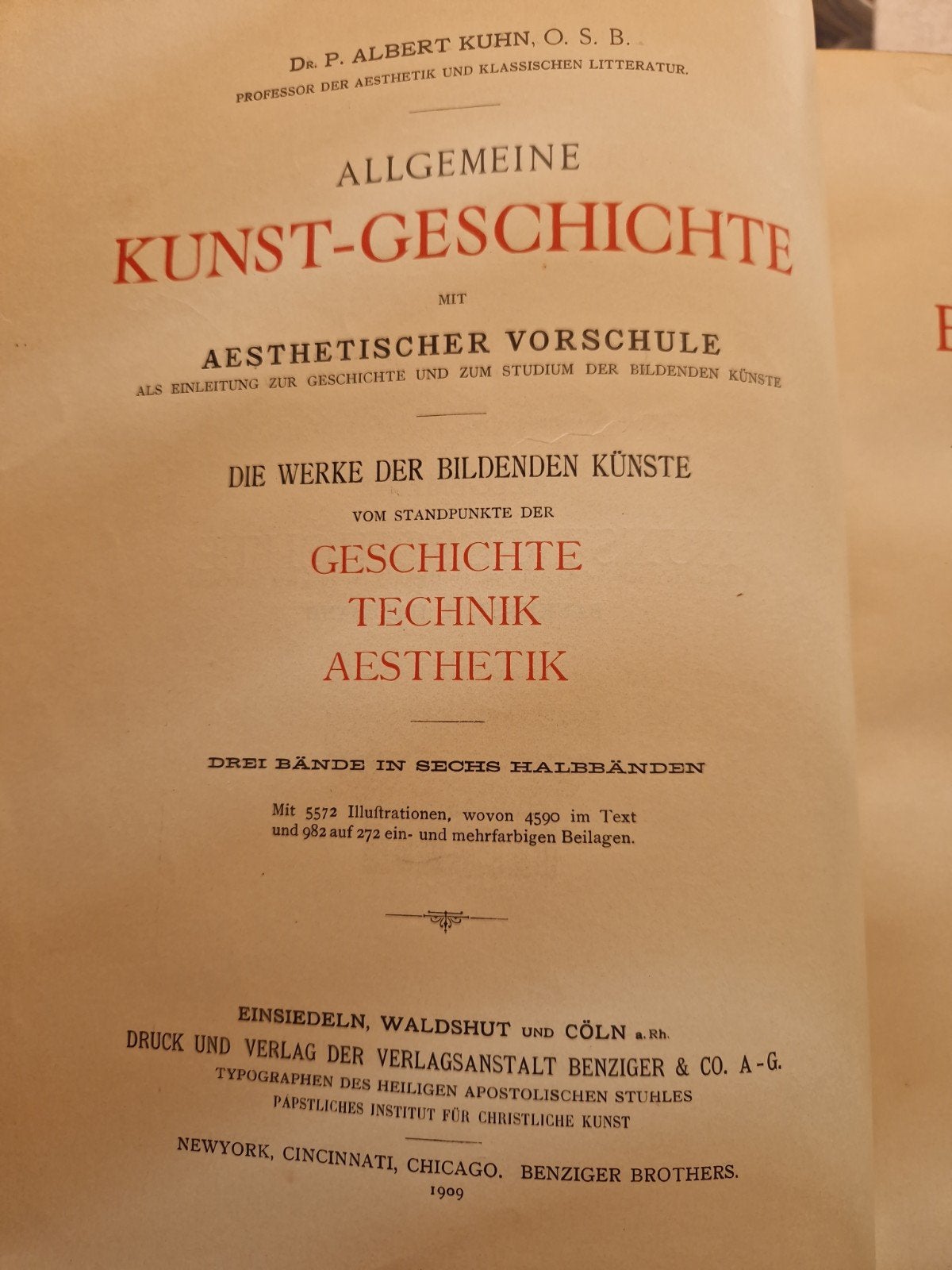 Algemene Kunstgeschiedenis - Dr. P. Albert Kuhn (1909), Boeken, Ophalen of Verzenden