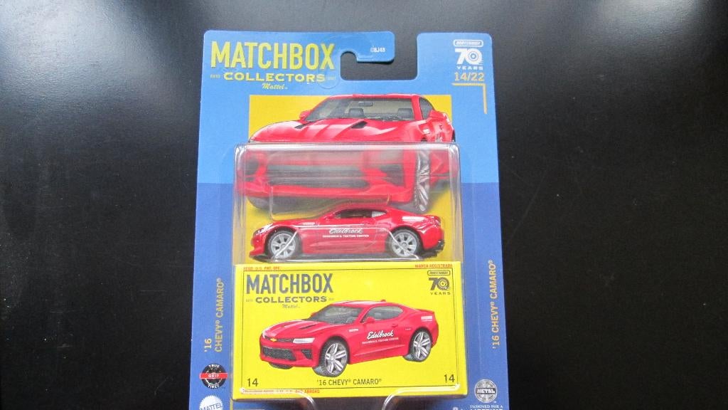 Chevrolet Camaro 2016 Matchbox Collector 1:64, Hobby en Vrije tijd, Modelauto's | Overige schalen, Ophalen of Verzenden, Nieuw