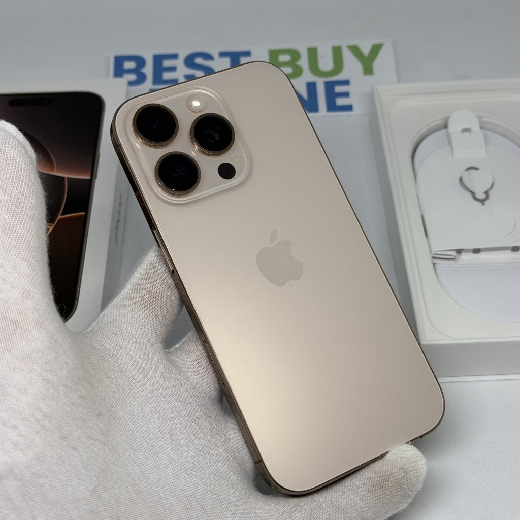 iPhone 16 Pro 128GB goud /krasvrij scherm /91% batt /garanti, Telecommunicatie, 128 GB, Apple, IPhone 12 Pro, Zonder simlock
