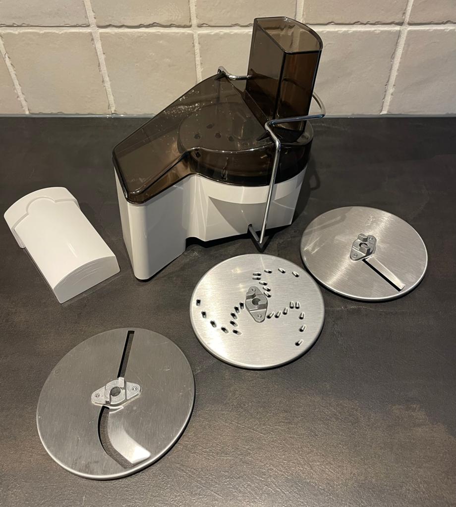Kenwood A729 Rasp & Snijmachine - Complete Set, Ophalen of Verzenden, Gebruikt