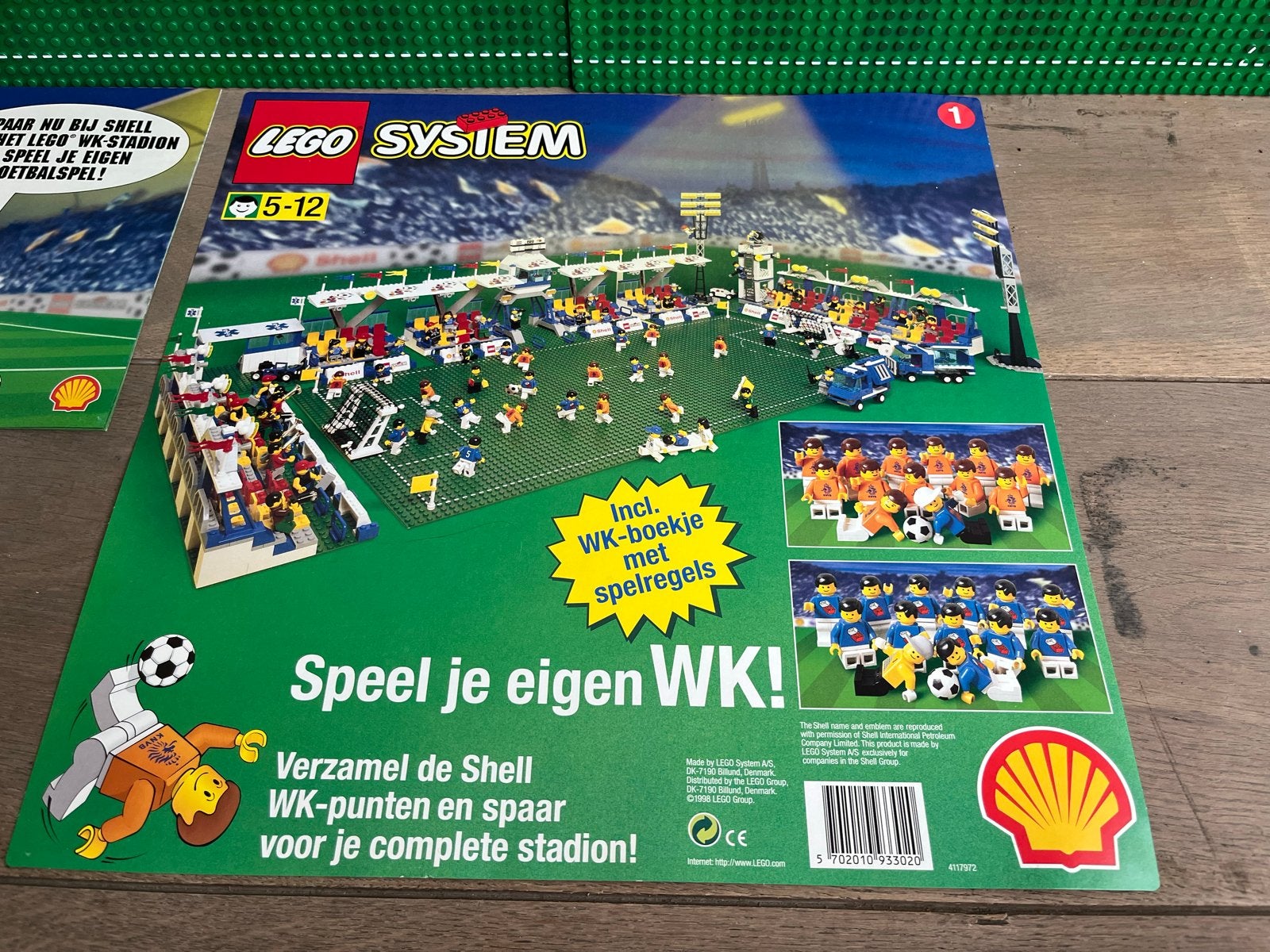 Lego Voetbal Grondplaten WK - Collectors Item 1998, Kinderen en Baby's, Overige thema's, Lego, Ophalen of Verzenden, Zo goed als nieuw