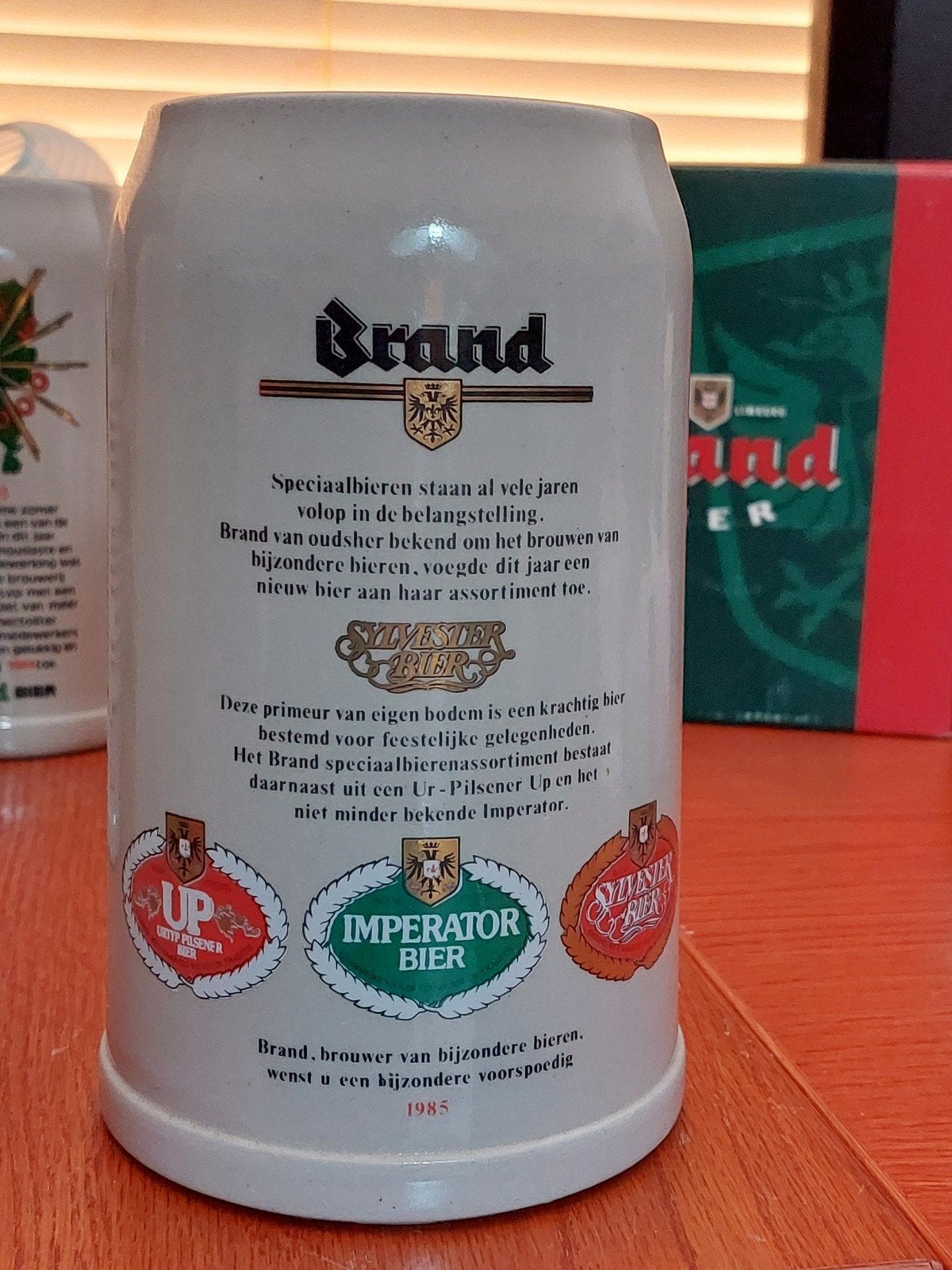 Brand Bier Pul 1984 - 1985 Sylvester Bier, Ophalen of Verzenden, Zo goed als nieuw, Pul(len), Brand