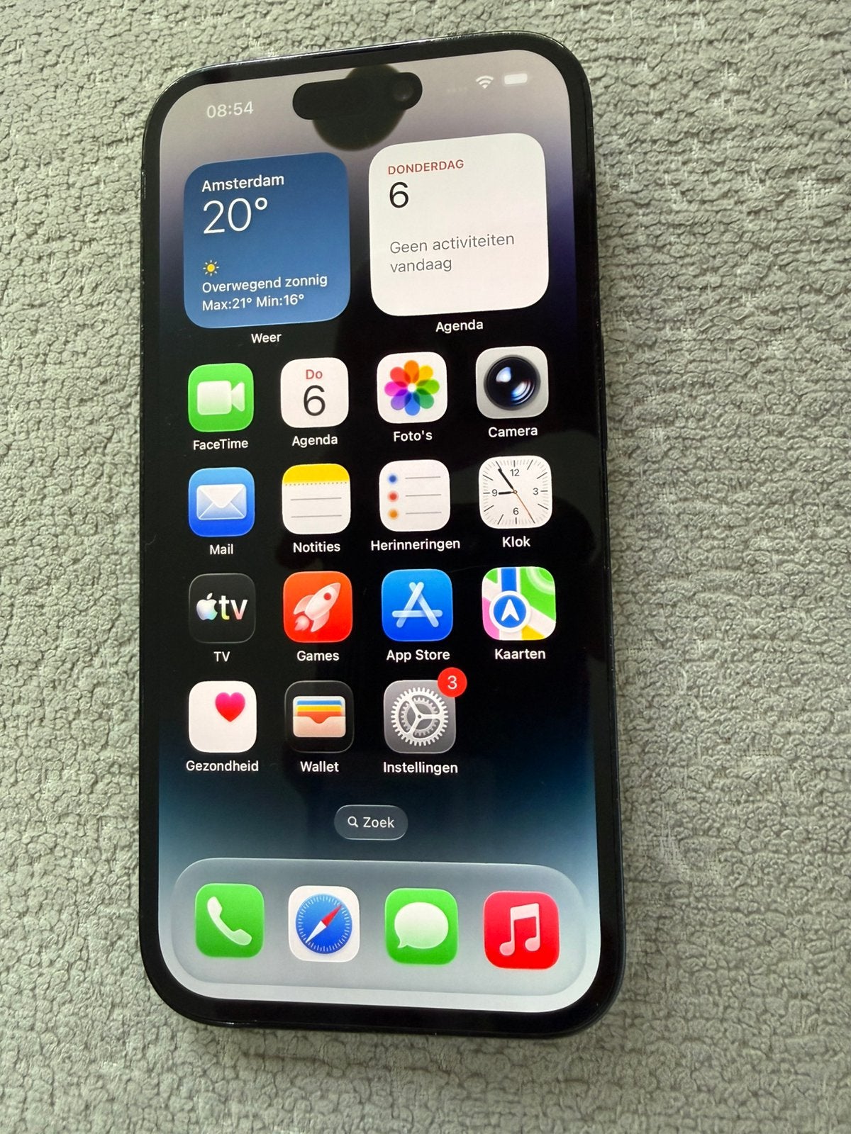 Iphone 14 Pro 128 GB, Ophalen, Zwart, Zo goed als nieuw, 128 GB