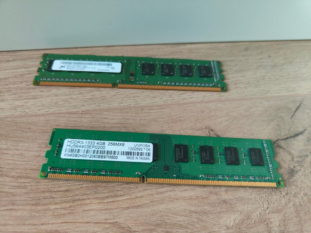 8 gb ddr3 ram (2 x 4gb) unifosa, Ophalen of Verzenden, DDR3, Desktop