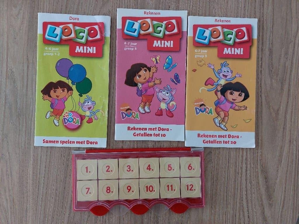 Loco met 3 boekjes van Dora, Ophalen of Verzenden, Gebruikt