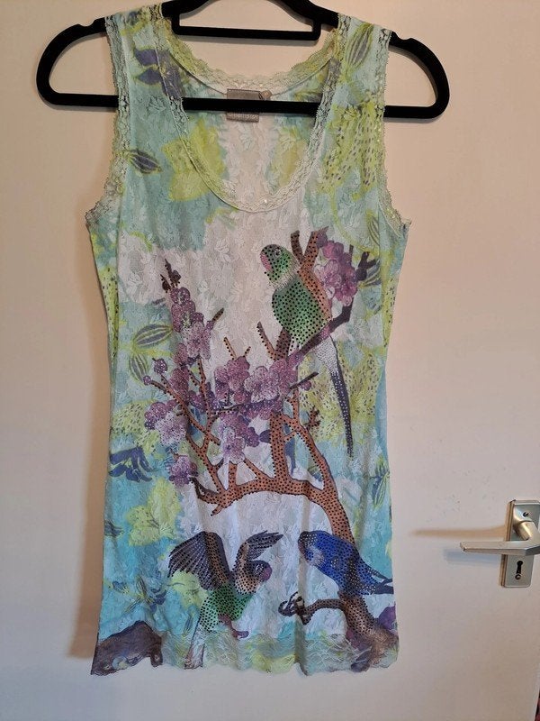 Jurkje / top Dreamstar maat M, Kleding | Dames, Tops, Gedragen, Maat 38/40 (M), Groen, Korte mouw, Ophalen of Verzenden