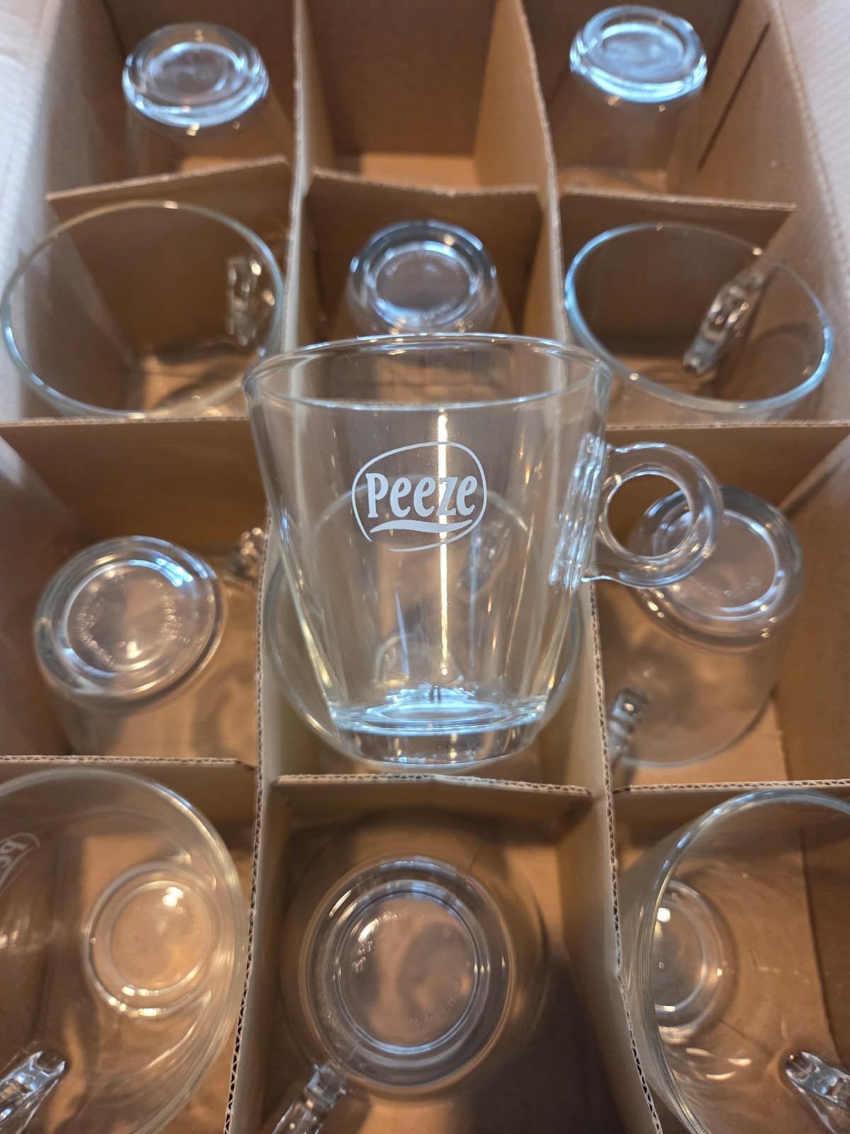 Peeze Theeservies - 24 stuks, Ophalen, Overige stijlen, Kop(pen) en/of Schotel(s), Glas