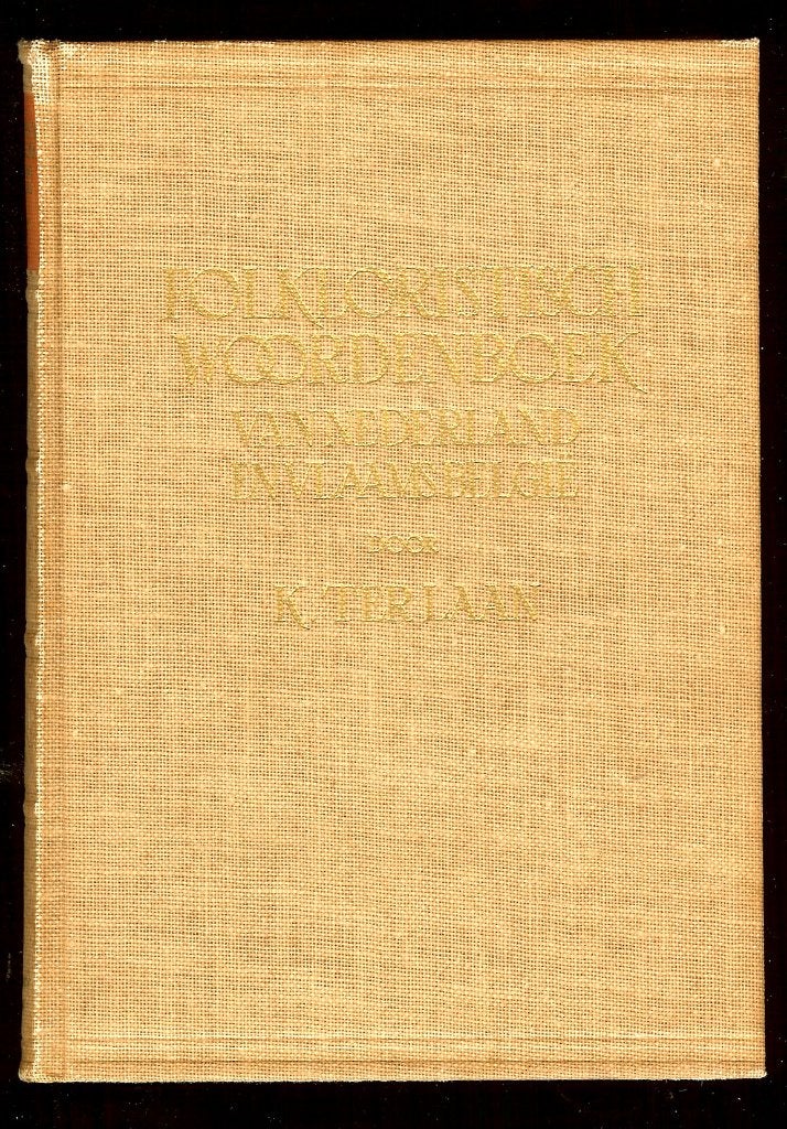 K.ter Laan - Folkloristisch Woordenboek van Nederland, Boeken, Ophalen of Verzenden, Gelezen