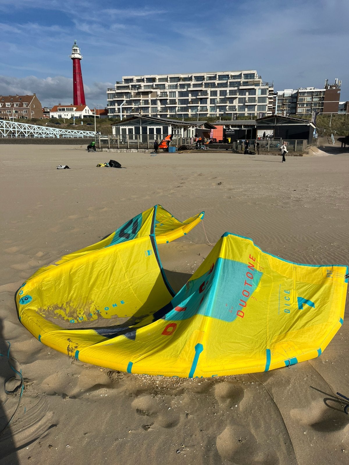 Duotone Dice 2020 set, 7m kite + bar, Gebruikt, Geen board, Ophalen of Verzenden, Kite