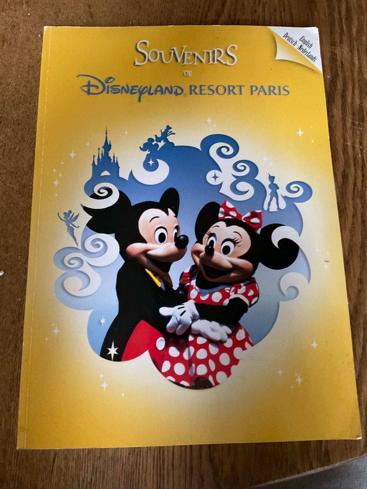 Souvenirs Disneyland Resort Parijs Boek Mickey Minnie, Ophalen of Verzenden, Mickey Mouse, Gebruikt, Papier, Kaart of Schrift