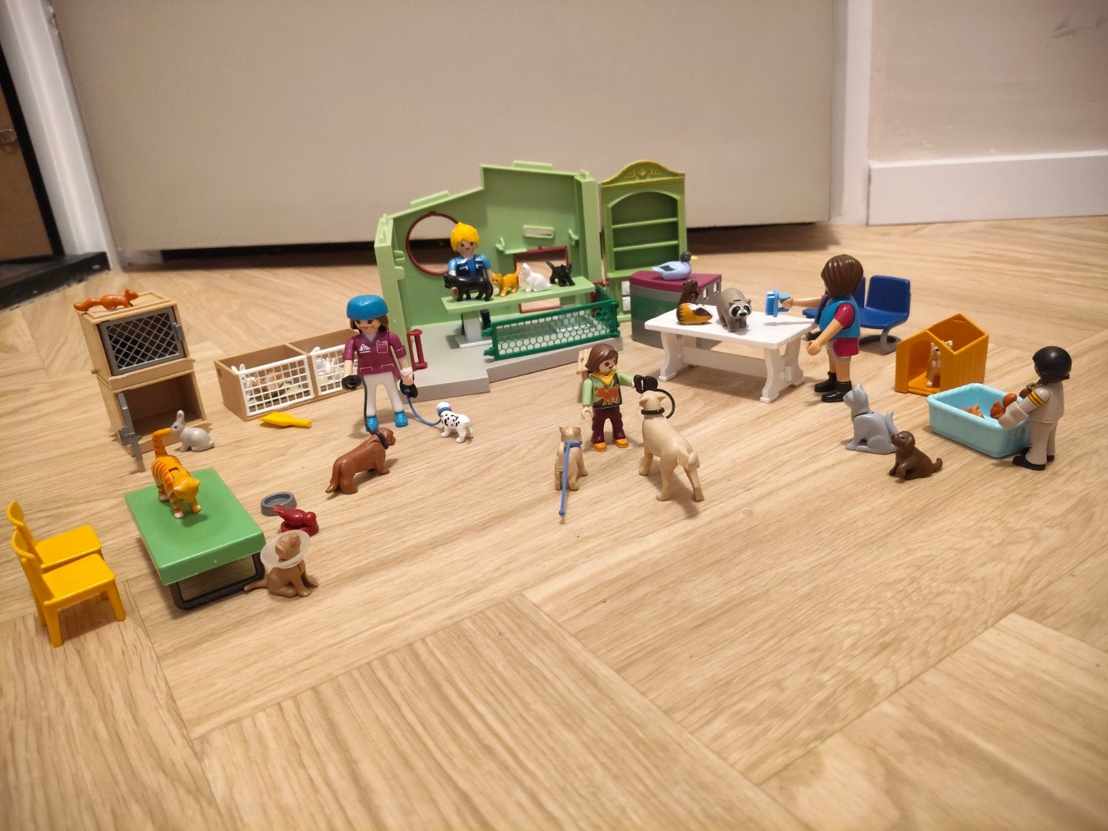 Playmobil dierenarts praktijk, Gebruikt, Complete set, Overige typen, Ophalen of Verzenden