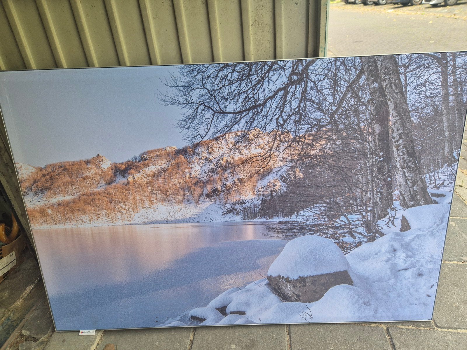 Akoesta Akoestisch Schilderij 120x80 cm - Winterlandschap, Ophalen