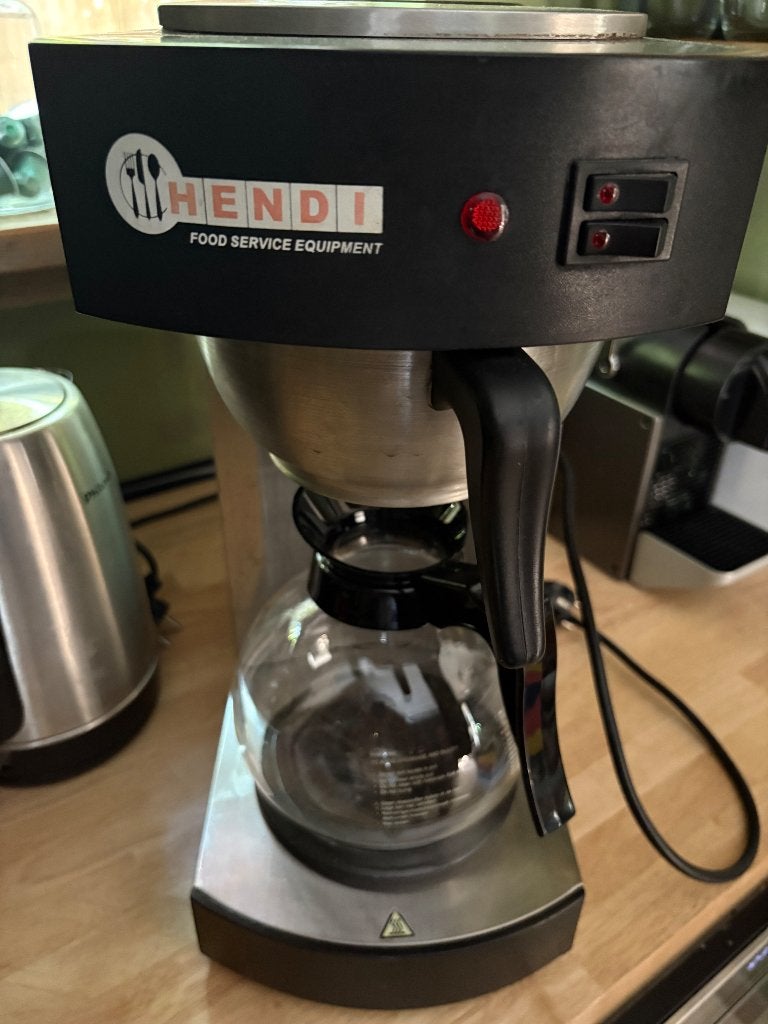 Hendi horeca, koffiezetapparaat, Witgoed en Apparatuur, Koffiezetapparaten, Gebruikt, Overige modellen, 10 kopjes of meer, Gemalen koffie