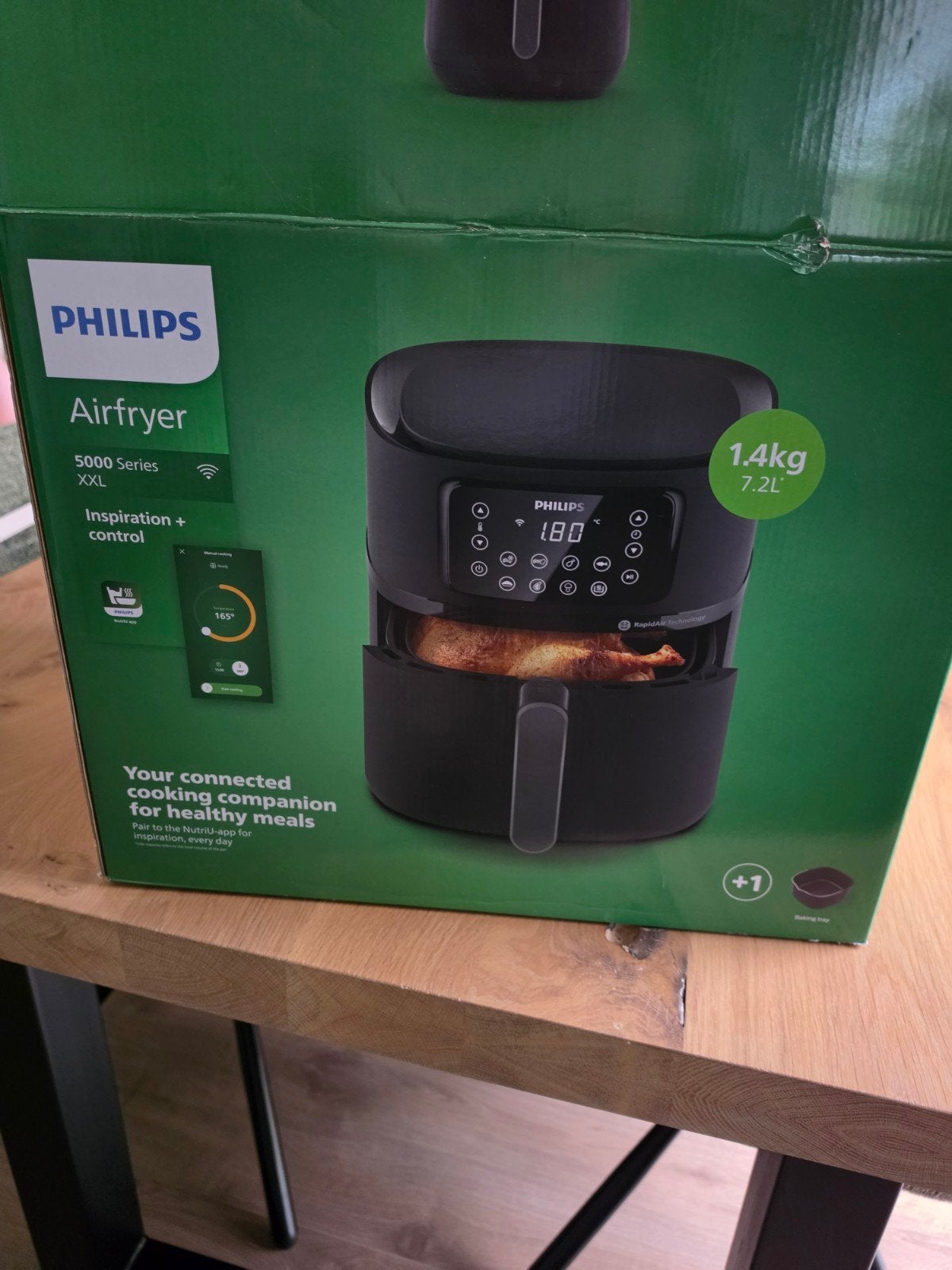 Philips Airfryer 5000 Serie XXL, Witgoed en Apparatuur, Airfryers, Ophalen of Verzenden, Gebruikt, Airfryer XXL, 1500 gram of meer
