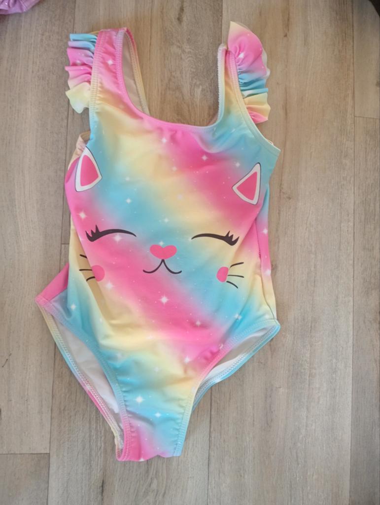 Zwempakje  Unicorn bijna nieuw 3 - 5 jaar meerkleurig, Ophalen of Verzenden, Zo goed als nieuw, Jongen of Meisje, Zwem-accessoire