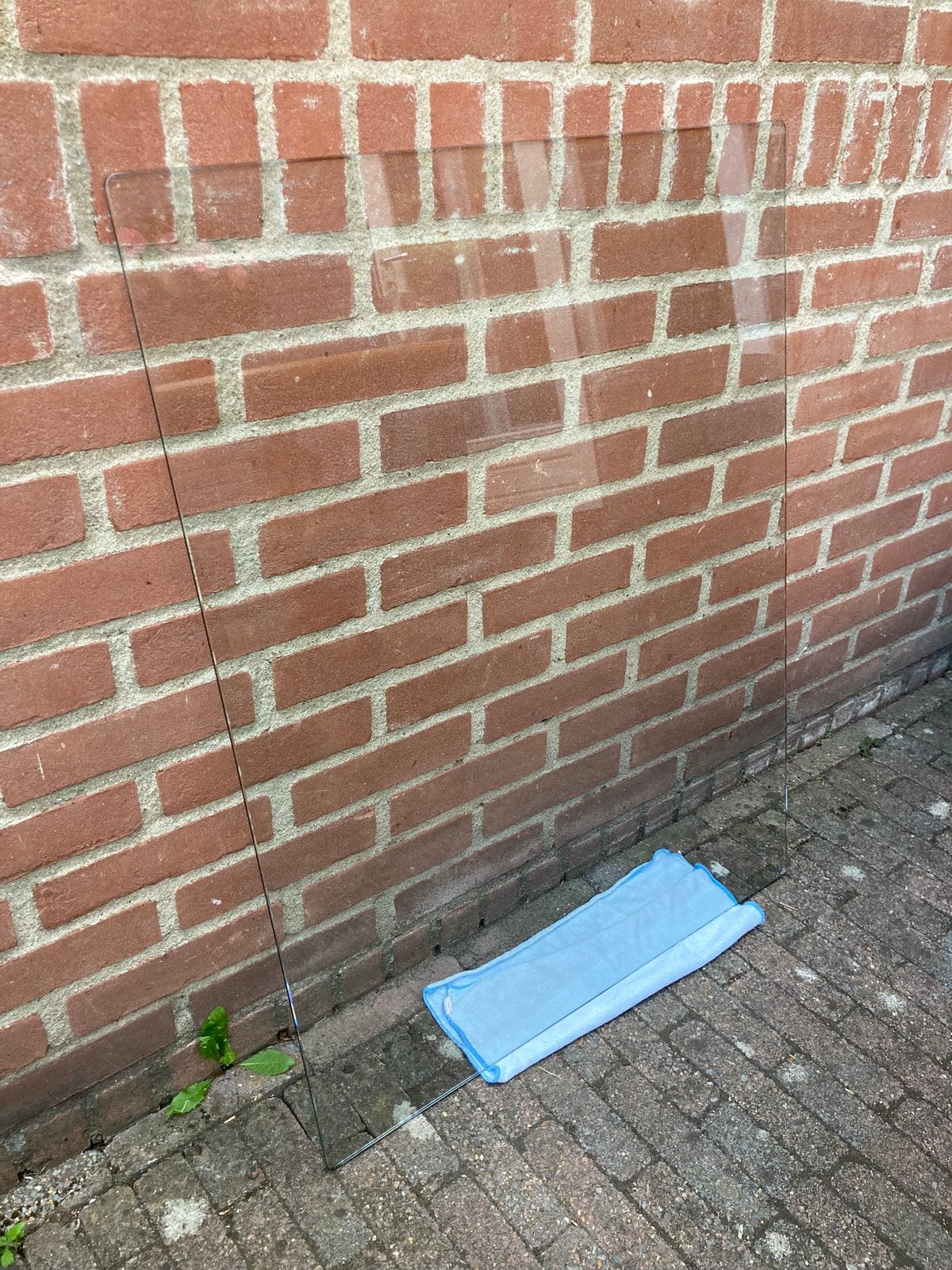 Glasplaat voor onder houtkachel, Ophalen, Gebruikt, Houthaard