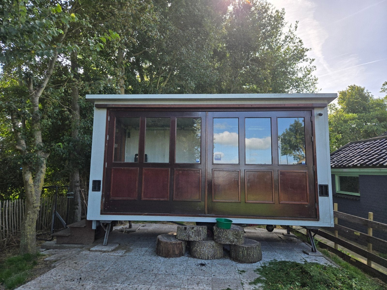 Bouwkeet,  schaftwagen, pipowagen, foodtruck, tiny house, Doe-het-zelf en Verbouw, Ophalen, Gebruikt