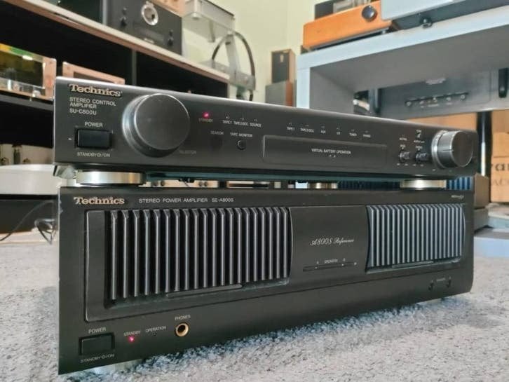 Technics SE-A800S + SU-C800 Pre & Finale Power Amp, Audio, Tv en Foto, Ophalen of Verzenden, Gebruikt, Overige merken, Losse componenten
