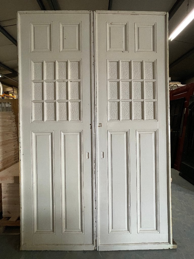 Set antieke hoge schuifdeuren 261x166 cm.