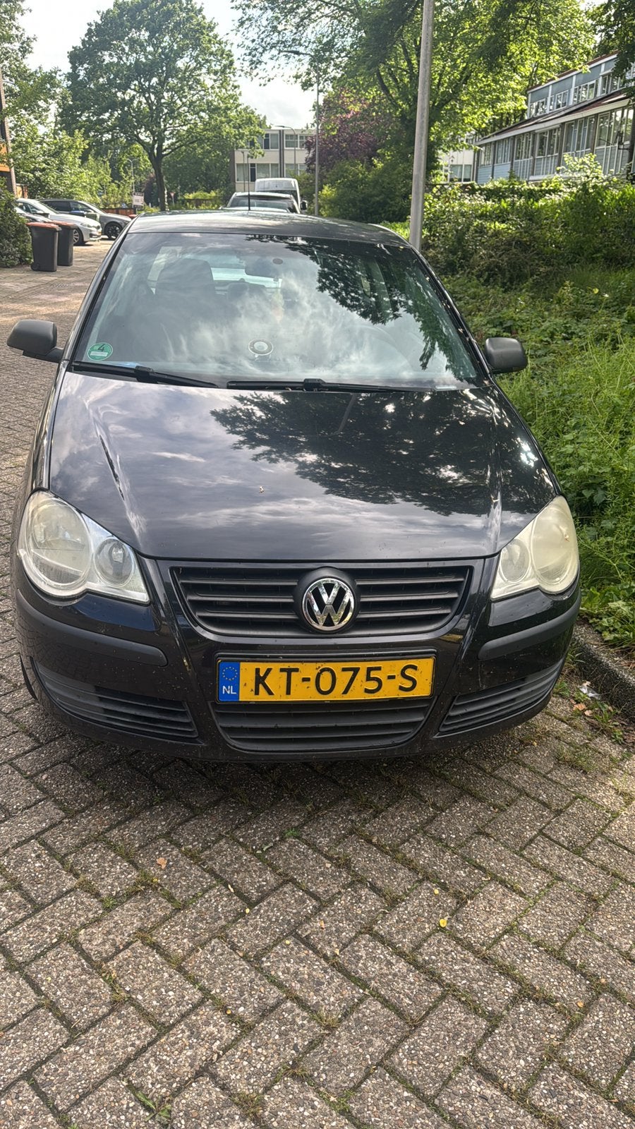 Volkswagen Polo 1.2 44KW 2007 Zwart, Auto-onderdelen, Ophalen, Volkswagen, Motorkap
