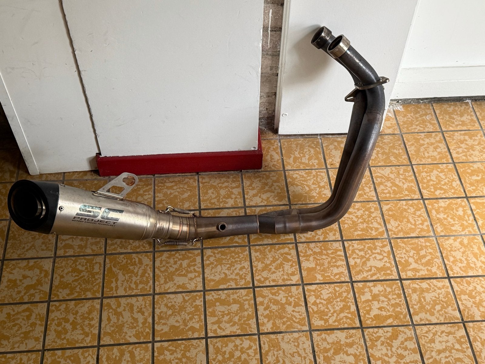 SC Project uitlaat voor Yamaha Tracer 700/MT-07, Ophalen, Gebruikt
