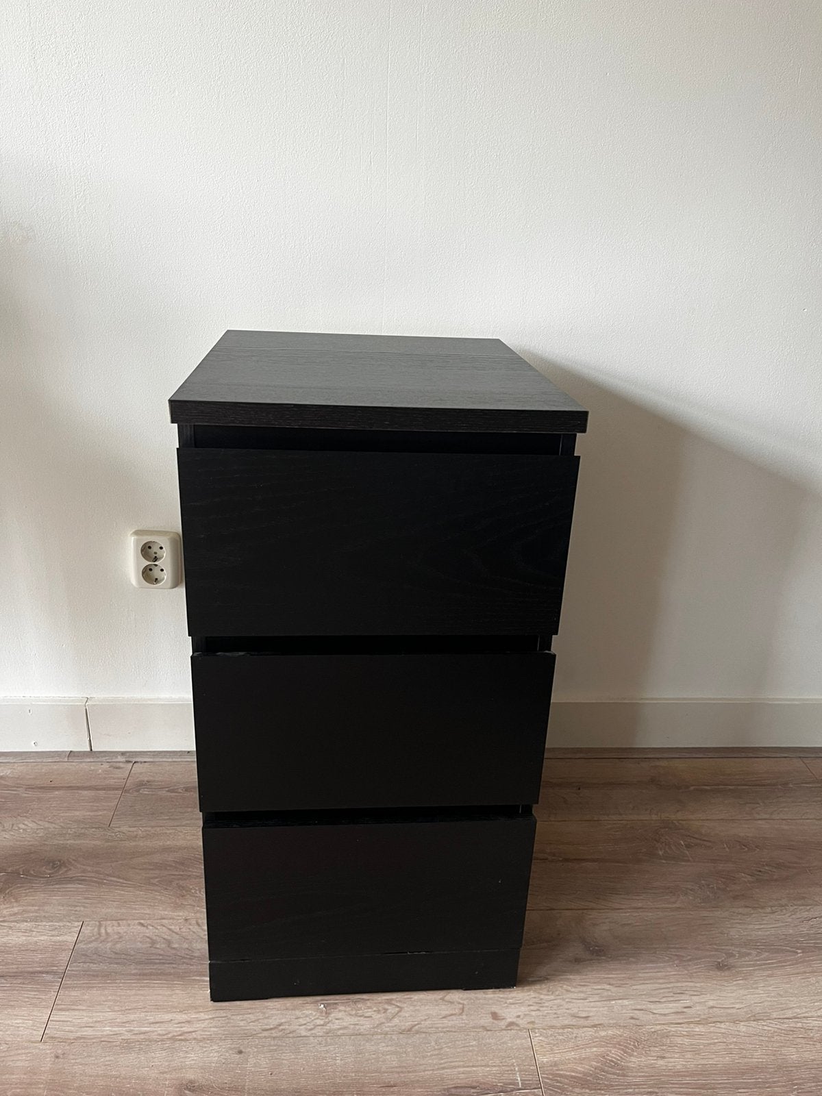 Lade kast - zwart - 77,5cm/40cm/48,5cm - zgan, Ophalen, 50 tot 100 cm, Zo goed als nieuw, 3 of 4 laden