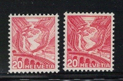 Z151 Zwitserland 30ty type I+II postfris, Verzenden, Postfris