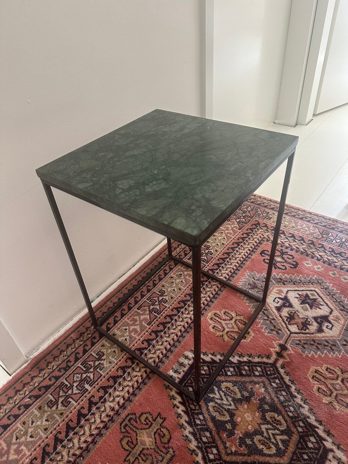 Bijzettafel marmer, Ophalen, Gebruikt, 50 tot 100 cm, Vierkant