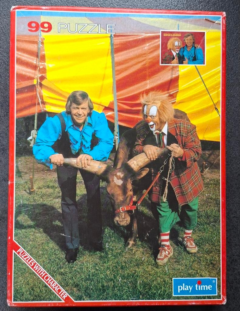 Bassie & Adriaan puzzel Vintage (99 stukken) Playtime, Ophalen of Verzenden, Gebruikt