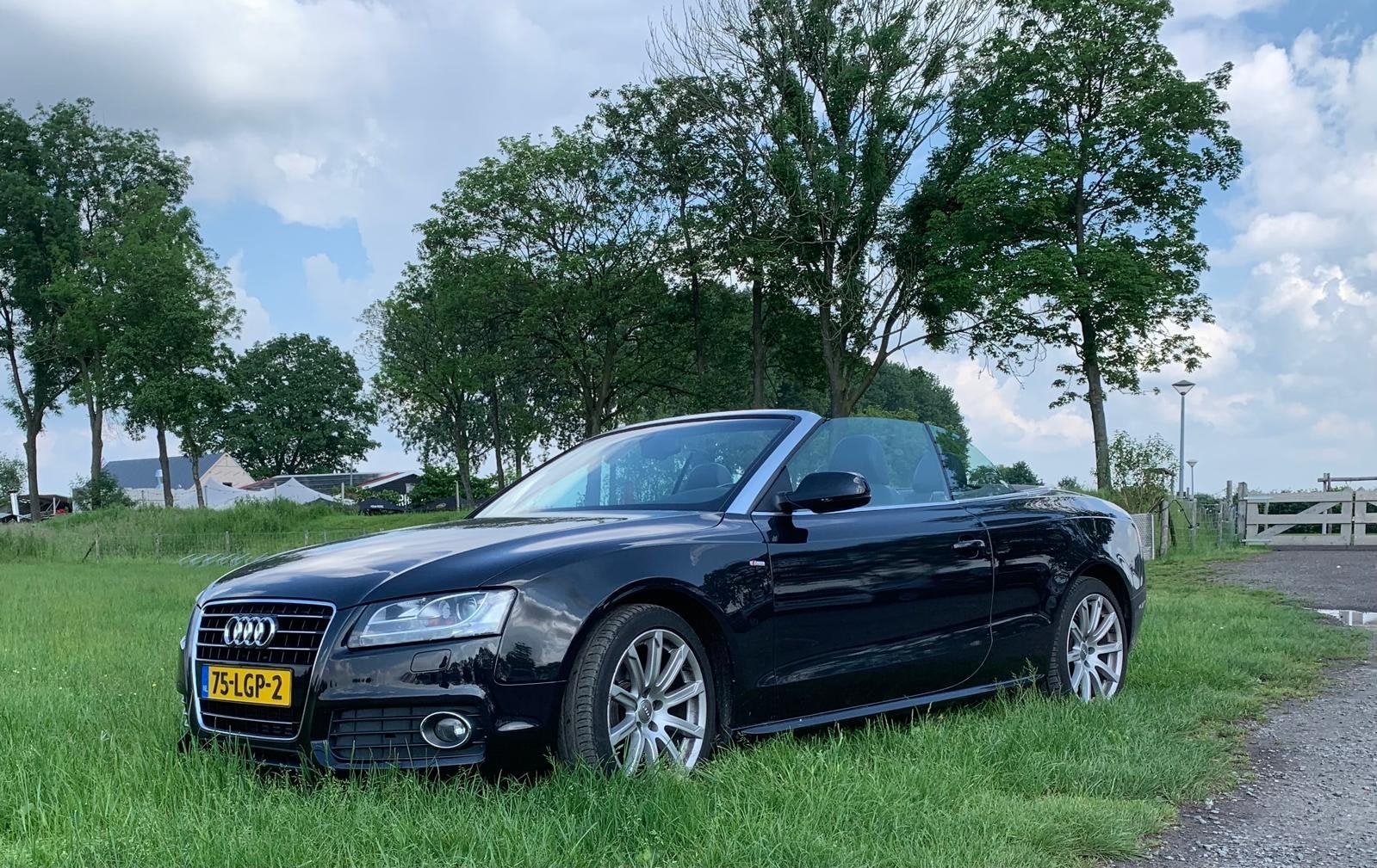 Audi A5 2.0 Tfsi 132KW 260 PK Cabrio Multitr. 2010 Zwart, Zwart, 4 cilinders, 4 stoelen, Particulier