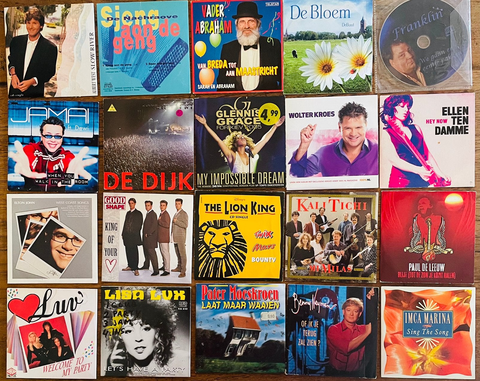 55 single cd’tjes hollandstalig piraten schlager Volendam, Speciale editie, Ophalen of Verzenden, Zo goed als nieuw, Levenslied of Smartlap