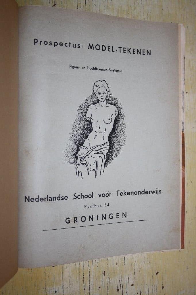 Model tekenen Nederlandse School Tekenonderwijs Groningen, Boeken, Ophalen of Verzenden, Gelezen