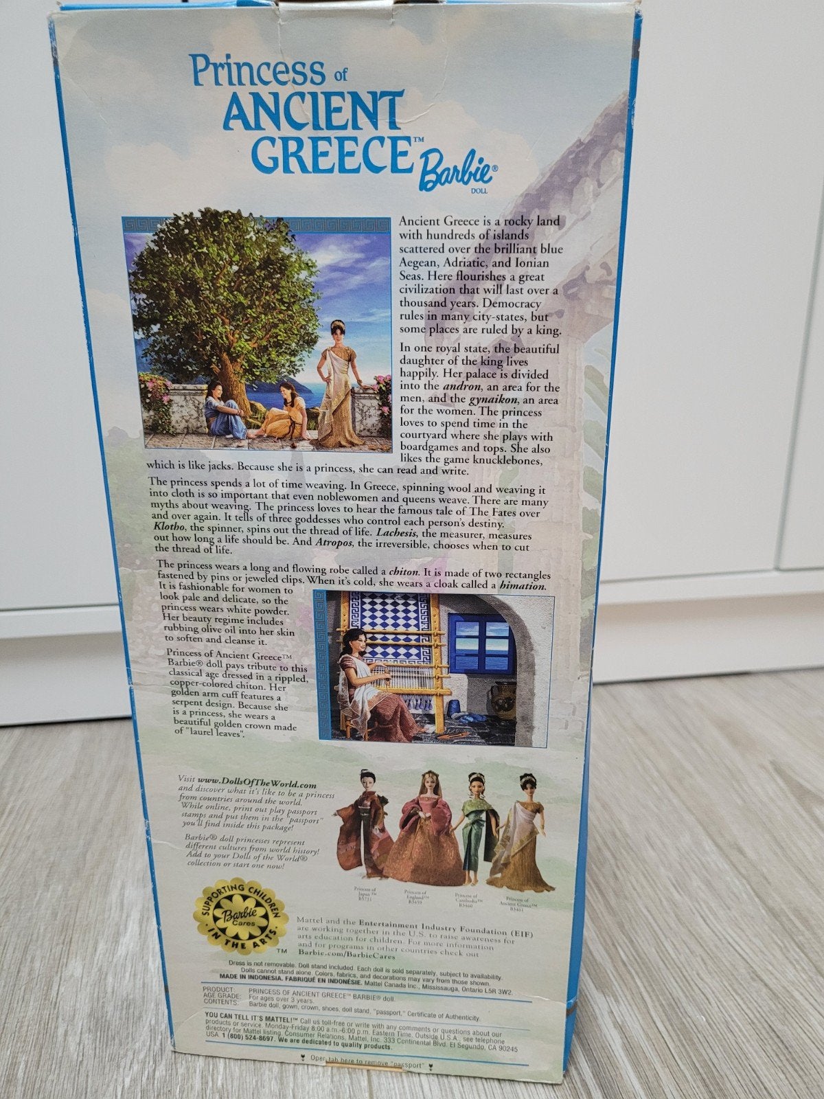 Dollar of the world. Princess ancient greece barbie, Verzamelen, Ophalen of Verzenden, Zo goed als nieuw, Pop