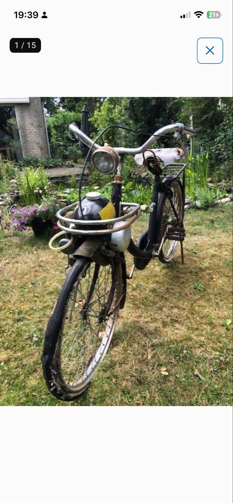 Gevraagd: Wielen 24 inch & voorrem Berini M13 Pluvier, Ophalen, Gebruikt, Oldtimerfiets, Wiel