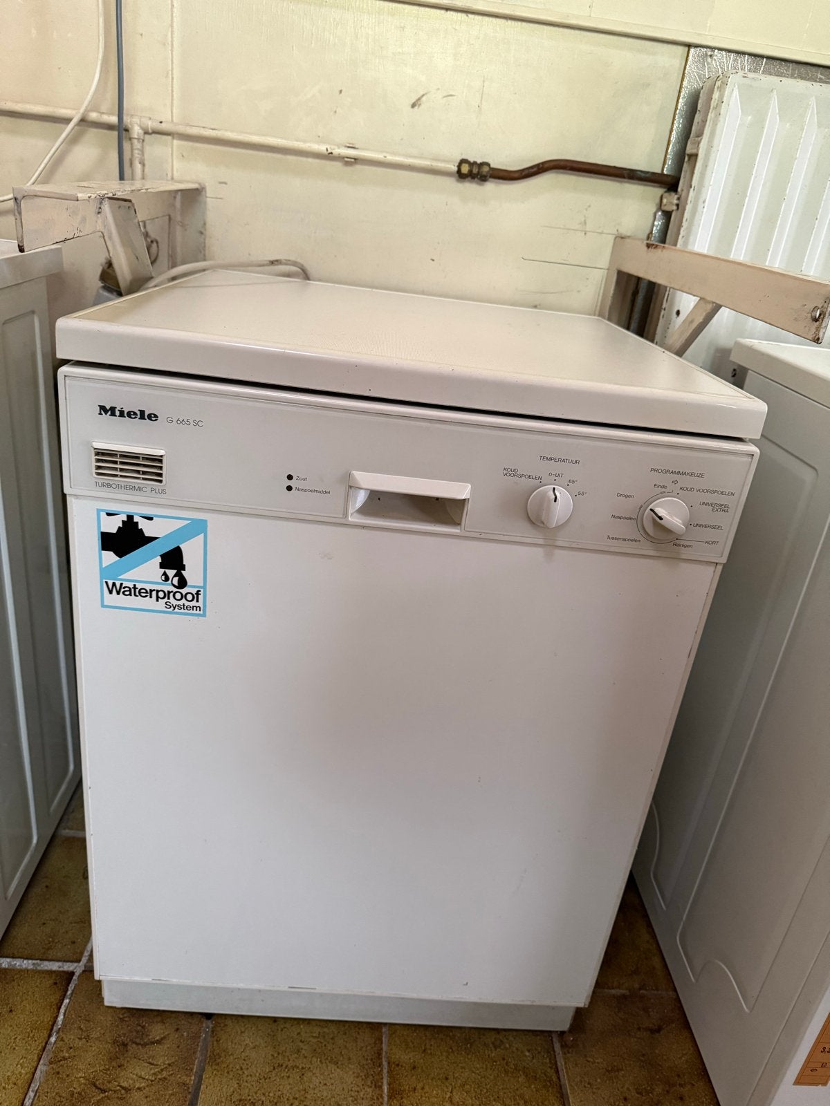 Miele G 665 SC Vaatwasser - Wit, Vrijstaand, Witgoed en Apparatuur, Vaatwasmachines, Ophalen, Gebruikt, 60 cm of meer, 85 tot 90 cm
